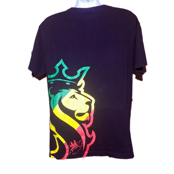OG Abel Rasta Lion Reggae Augmented T-Shirt - Picture 2 of 4